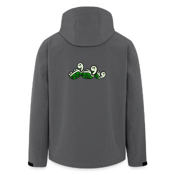 3 Schildkröten Rücken umgekippt liegend traurig - Recycelte Männer Softshell-Jacke von Stanley/Stella - Dunkles Petrol - Hinten - AI Model Male 185 light (185cm)