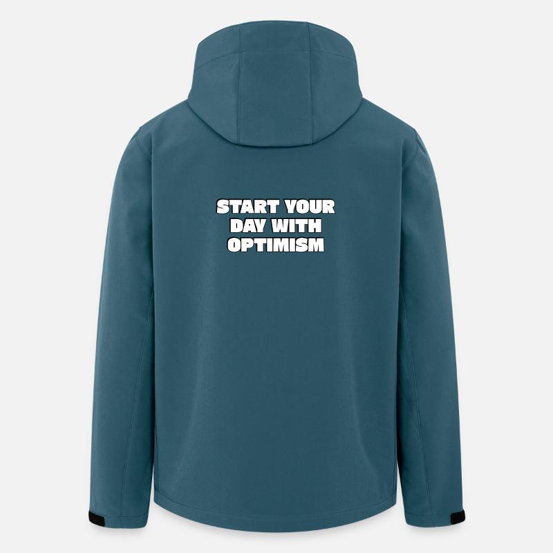 Start Your Day With Optimism - Men’s Recycled Softshell Jacket by Stanley/Stella - stargazer