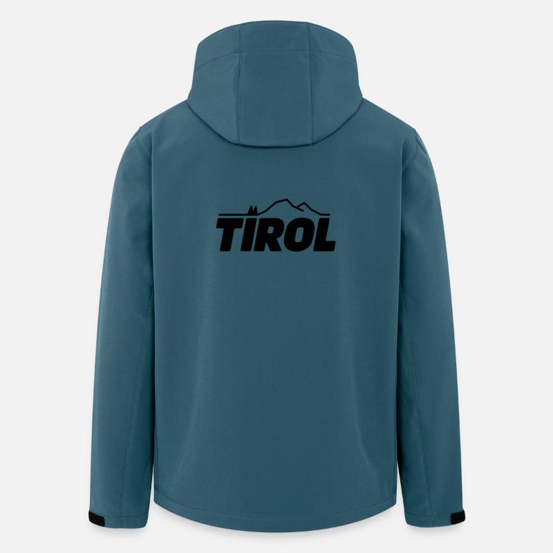 Tirol - Souvenir Design - Recycelte Männer Softshell-Jacke von Stanley/Stella - Dunkles Petrol