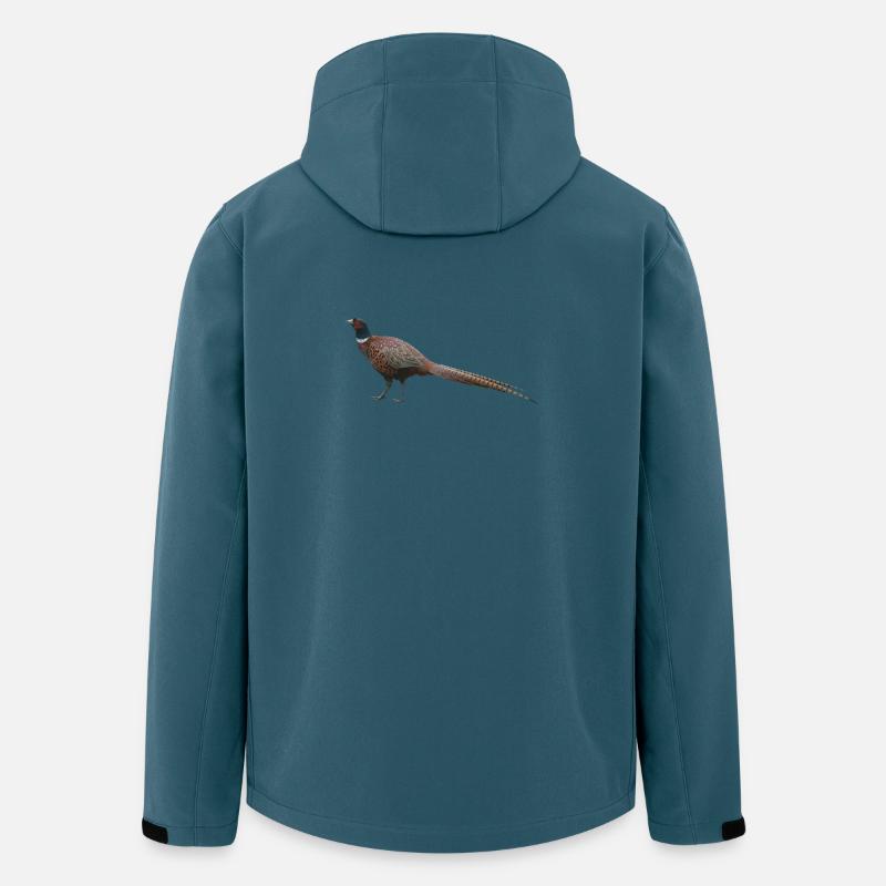 Ringfasan von der Seite - Recycelte Männer Softshell-Jacke von Stanley/Stella - Dunkles Petrol