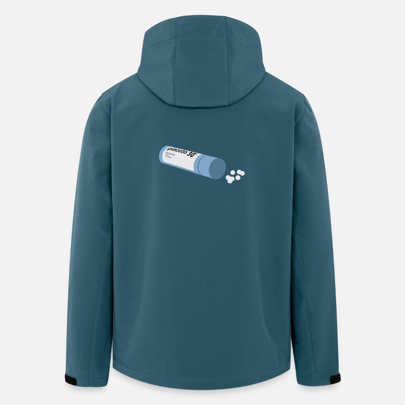 Placebopathie - Veste softshell homme en polyester recyclé Stanley/Stella - bleu pétrole foncé