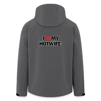 I Love My Hotwife - Recycelte Männer Softshell-Jacke von Stanley/Stella -  - Hinten - AI Model Male 185 light (185cm)