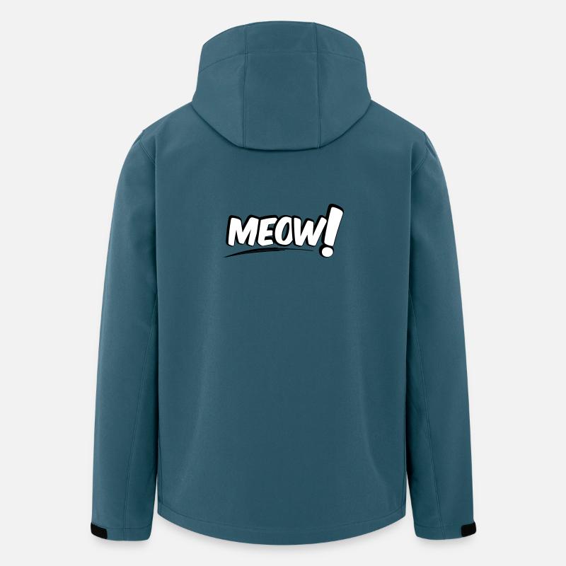 MEOW Miau Katze - Recycelte Männer Softshell-Jacke von Stanley/Stella - Dunkles Petrol