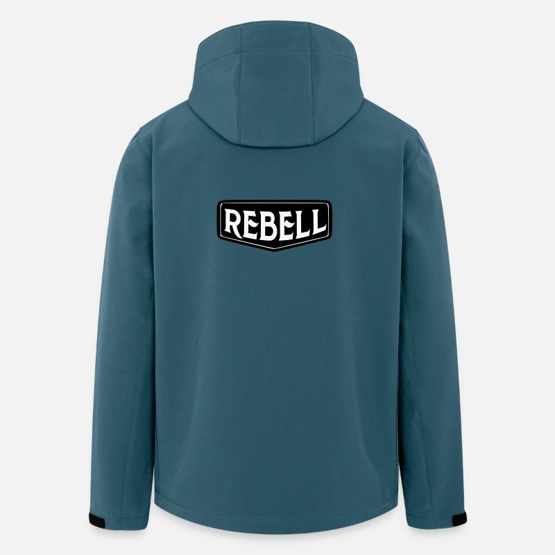 rebel dieb rowdy rebell bandit hustler gang crime - Recycelte Männer Softshell-Jacke von Stanley/Stella - Dunkles Petrol