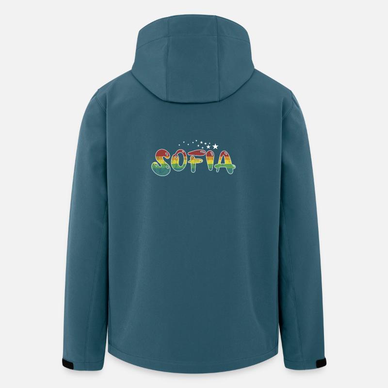 Vorname Sofia Mädchenname Namensgeschenk - Recycelte Männer Softshell-Jacke von Stanley/Stella - Dunkles Petrol