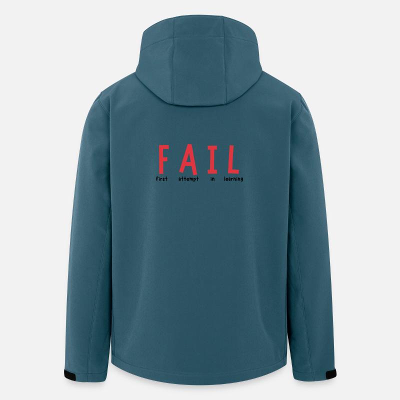 FAIL – Lernchance statt Niederlage - Recycelte Männer Softshell-Jacke von Stanley/Stella - Dunkles Petrol