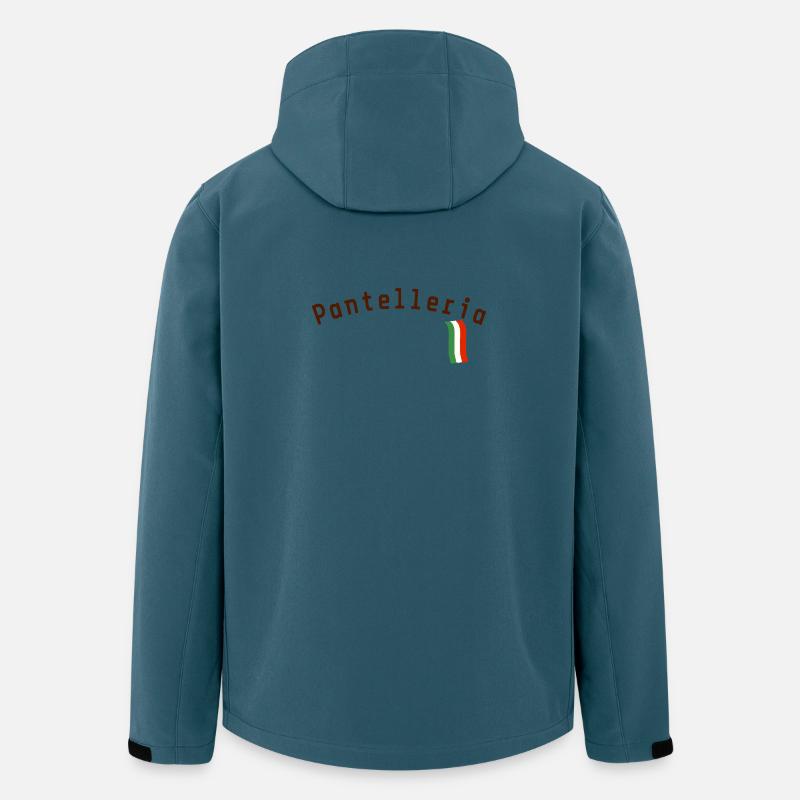 Pantelleria text italien - Recycelte Männer Softshell-Jacke von Stanley/Stella - Dunkles Petrol
