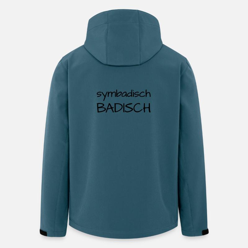 Symbadisch Badisch - Recycelte Männer Softshell-Jacke von Stanley/Stella - Dunkles Petrol