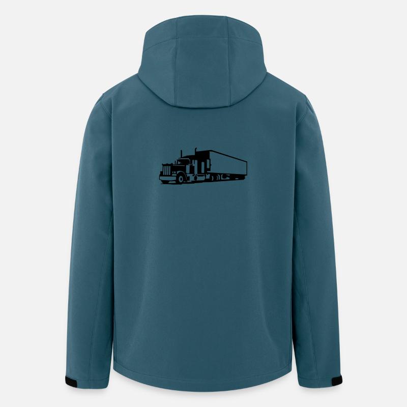 Truck - Recycelte Männer Softshell-Jacke von Stanley/Stella - Dunkles Petrol