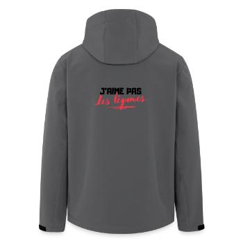 Anti-légumes - T-shirt humoristique - Veste softshell homme en polyester recyclé Stanley/Stella -  - Dos - AI Model Male 185 light (185cm)