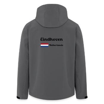 Eindhoven Niederlande - Stylische Drucke - Recycelte Männer Softshell-Jacke von Stanley/Stella - Dunkles Petrol - Hinten - AI Model Male 185 light (185cm)