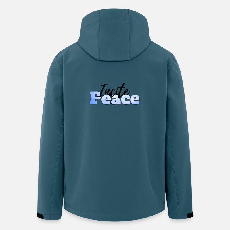 Frieden schüren - Recycelte Männer Softshell-Jacke von Stanley/Stella - Dunkles Petrol