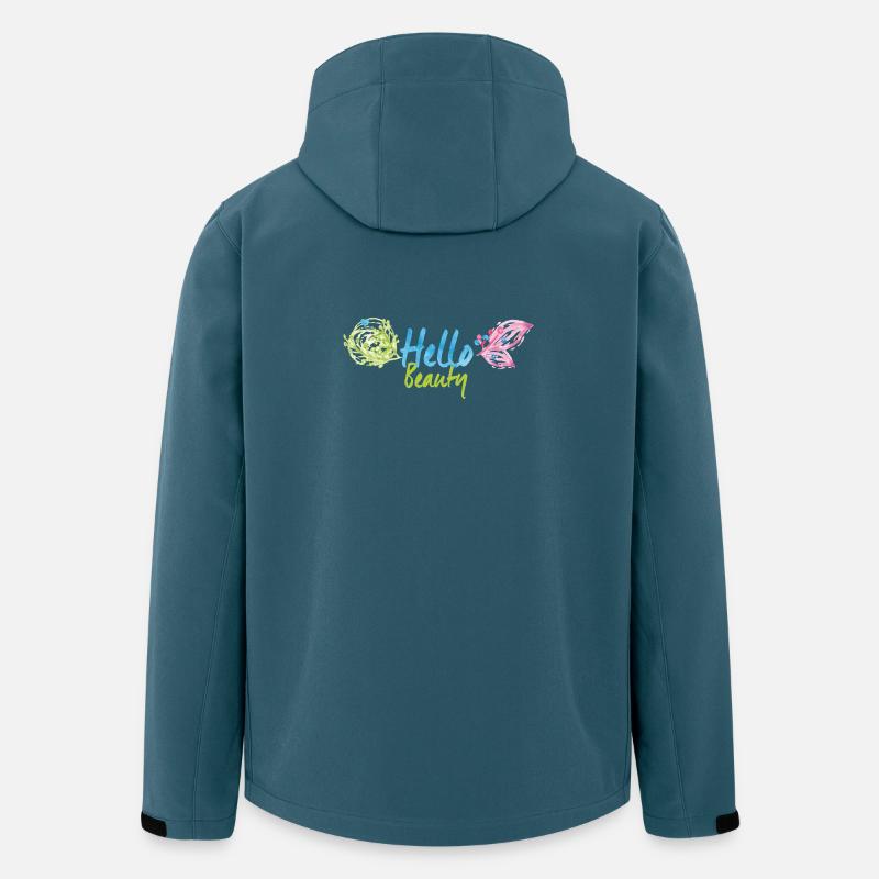 Hello Beautiful - Recycelte Männer Softshell-Jacke von Stanley/Stella - Dunkles Petrol
