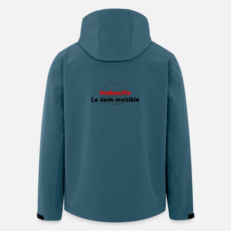 Malbouffe_la_faim_invisibMle - Recycelte Männer Softshell-Jacke von Stanley/Stella - Dunkles Petrol