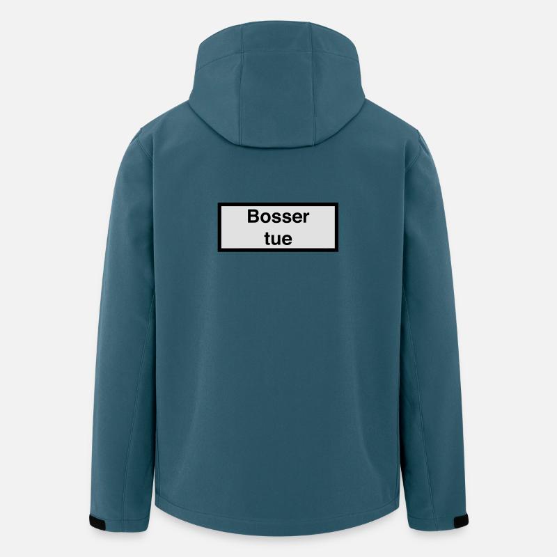 Bosser tue :) - Recycelte Männer Softshell-Jacke von Stanley/Stella - Dunkles Petrol