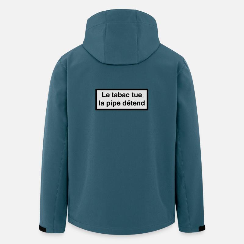 Tabak tötet, Rohr entspannt :) - Recycelte Männer Softshell-Jacke von Stanley/Stella - Dunkles Petrol