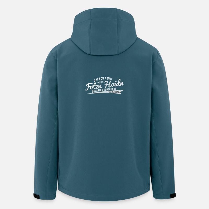 Bayerischer Oldschool Schriftzug 1956 - Recycelte Männer Softshell-Jacke von Stanley/Stella - Dunkles Petrol