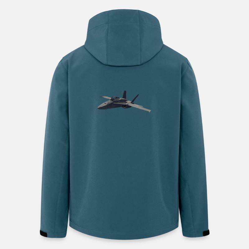 F-18 - Recycelte Männer Softshell-Jacke von Stanley/Stella - Dunkles Petrol