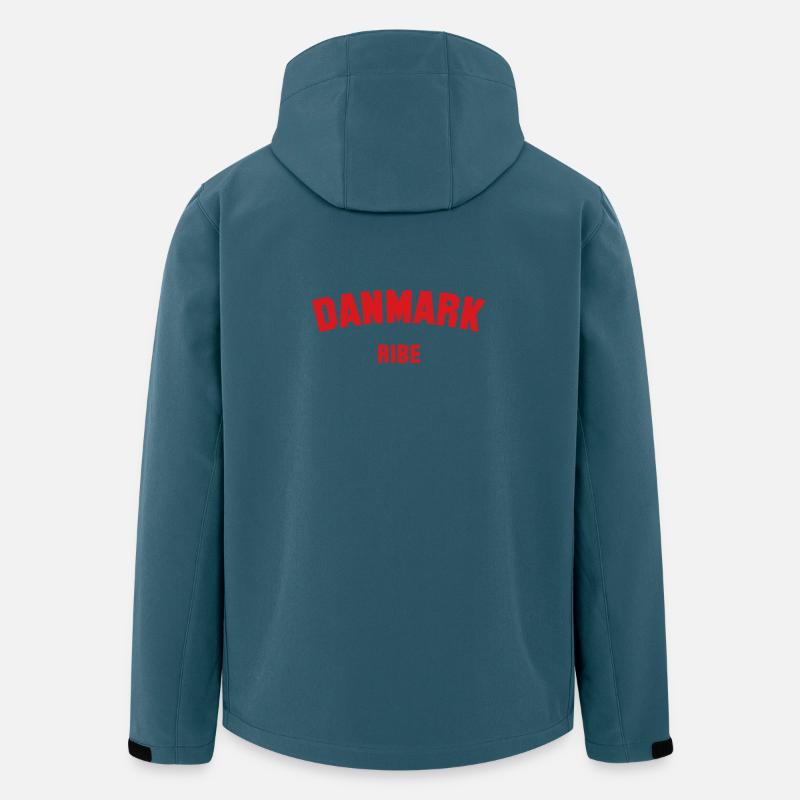 RIBE Denmark Dänemark - Recycelte Männer Softshell-Jacke von Stanley/Stella - Dunkles Petrol