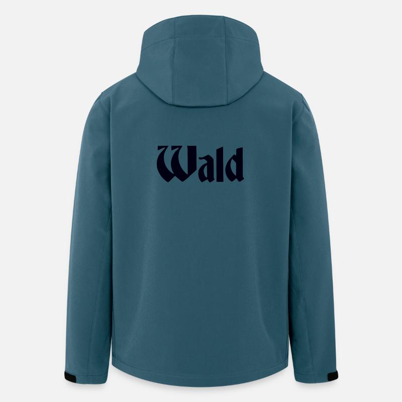 Wald - Recycelte Männer Softshell-Jacke von Stanley/Stella - Dunkles Petrol