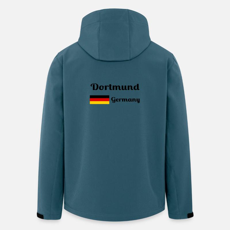Dortmund Deutschland - Stylische Drucke - Recycelte Männer Softshell-Jacke von Stanley/Stella - Dunkles Petrol
