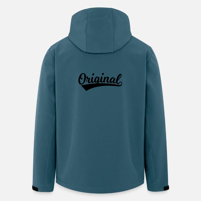Original Schriftzug - Recycelte Männer Softshell-Jacke von Stanley/Stella - Dunkles Petrol