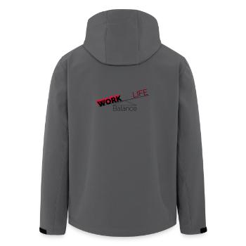 Équilibre travail-vie personnelle - Veste softshell homme en polyester recyclé Stanley/Stella -  - Dos - AI Model Male 185 light (185cm)