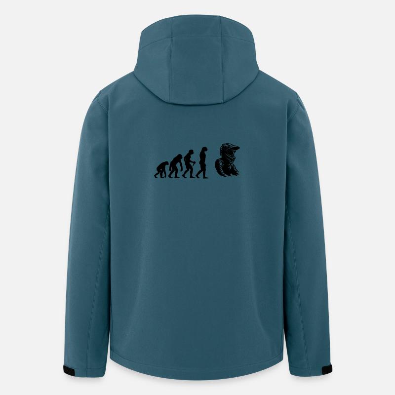Déclaration pour tous les motocross - Veste softshell homme en polyester recyclé Stanley/Stella - bleu pétrole foncé