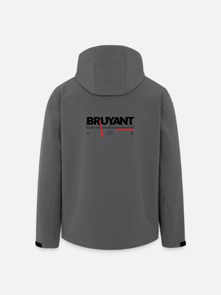 Bruyant - Veste softshell homme en polyester recyclé Stanley/Stella - bleu pétrole foncé