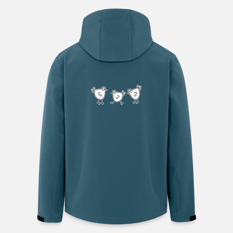 3 chickens hens feathered cattle - Men’s Recycled Softshell Jacket by Stanley/Stella - stargazer