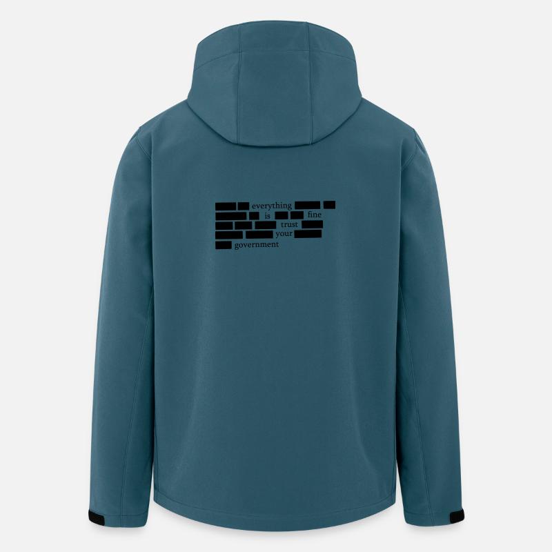 Everything is fine - Recycelte Männer Softshell-Jacke von Stanley/Stella - Dunkles Petrol