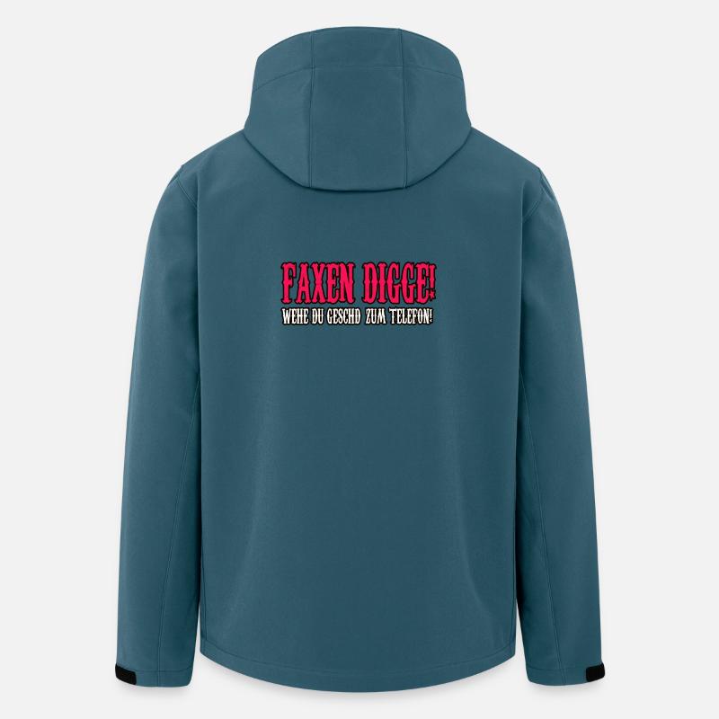 faxen digge spruch shirt - Recycelte Männer Softshell-Jacke von Stanley/Stella - Dunkles Petrol