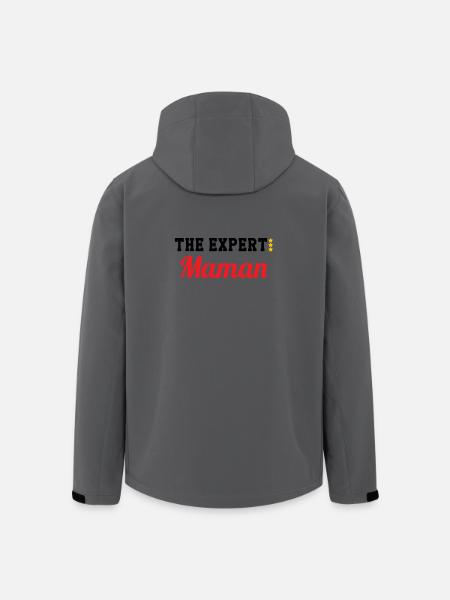 Maman l'experte - Veste softshell homme en polyester recyclé Stanley/Stella - bleu pétrole foncé
