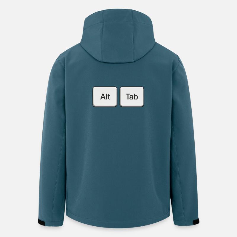 Tastaturbefehl Alt Tab - Recycelte Männer Softshell-Jacke von Stanley/Stella - Dunkles Petrol