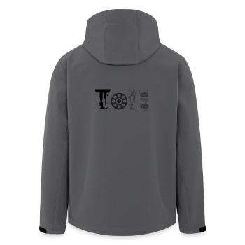 Juste une fille qui adore coudre Couturière drôle - Veste softshell homme en polyester recyclé Stanley/Stella -  - Dos - AI Model Male 185 light (185cm)