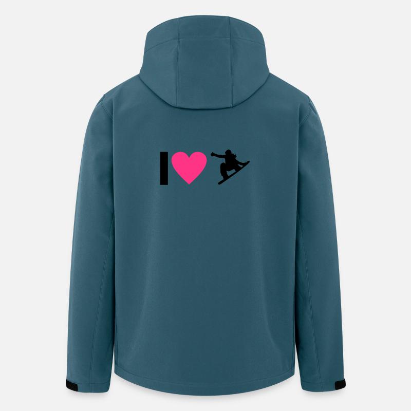 Snowboard - Recycelte Männer Softshell-Jacke von Stanley/Stella - Dunkles Petrol
