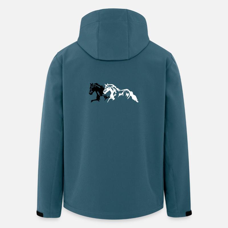 Horses stallion - mare - foal - Men’s Recycled Softshell Jacket by Stanley/Stella - stargazer
