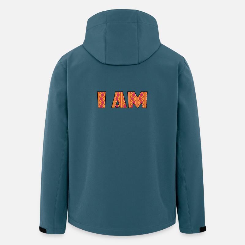 I am - ich bin - Recycelte Männer Softshell-Jacke von Stanley/Stella - Dunkles Petrol