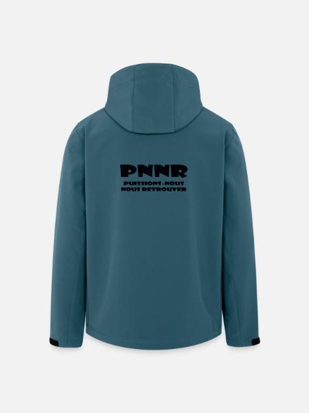 Design Graphique Abstrait - Veste softshell homme en polyester recyclé Stanley/Stella - bleu pétrole foncé