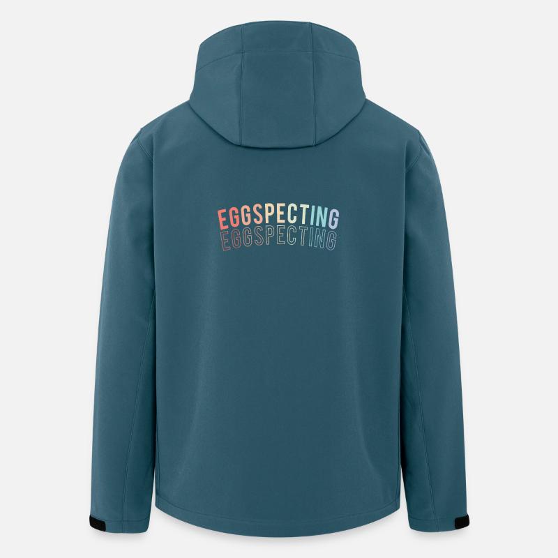Werdende Mutter Ostern Gender Reveal - Recycelte Männer Softshell-Jacke von Stanley/Stella - Dunkles Petrol