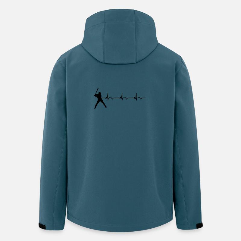Baseball ECG Batte de baseball - Veste softshell homme en polyester recyclé Stanley/Stella - bleu pétrole foncé
