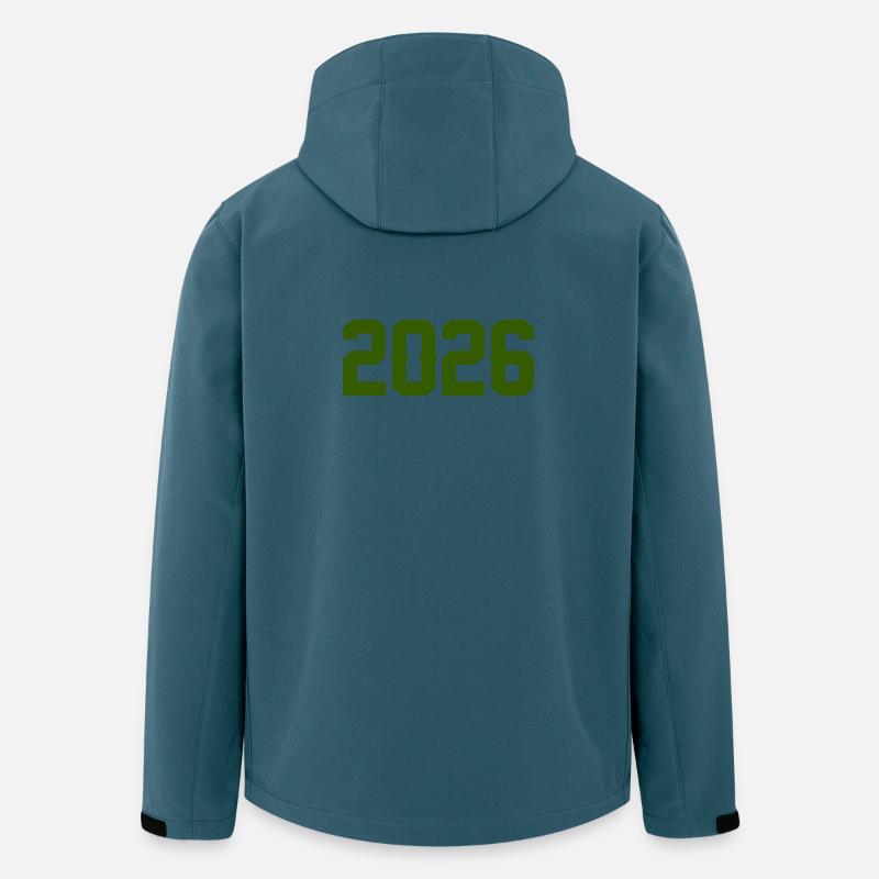 2026  - Recycelte Männer Softshell-Jacke von Stanley/Stella - Dunkles Petrol