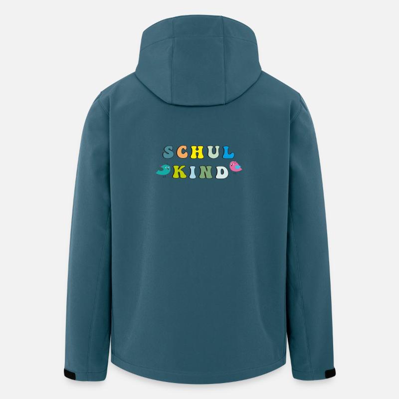 Écolier - Veste softshell homme en polyester recyclé Stanley/Stella - bleu pétrole foncé