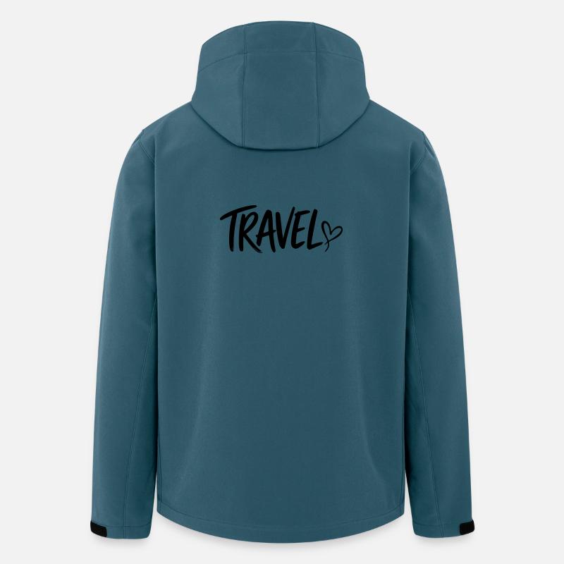 travel - Recycelte Männer Softshell-Jacke von Stanley/Stella - Dunkles Petrol