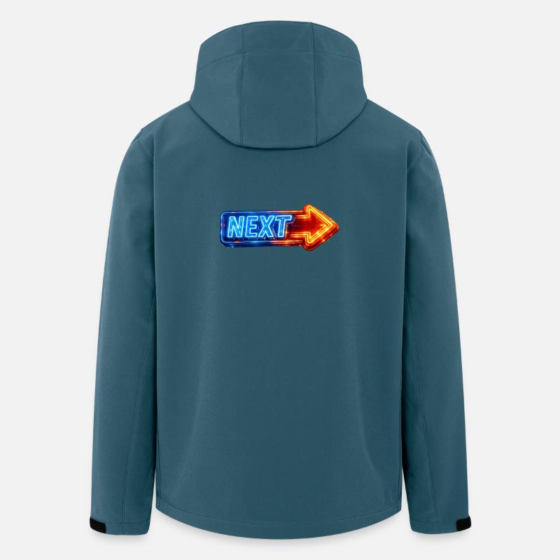 Next Neon Arrow Design - Men’s Recycled Softshell Jacket by Stanley/Stella - stargazer