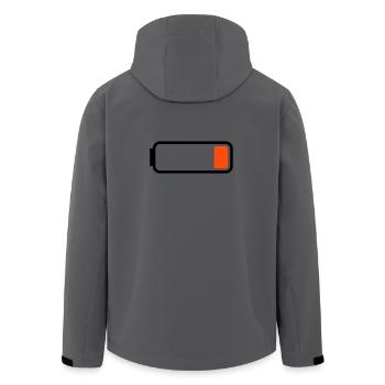 Battery low - Men’s Recycled Softshell Jacket by Stanley/Stella - stargazer - Back - AI Model Male 185 light (185cm)