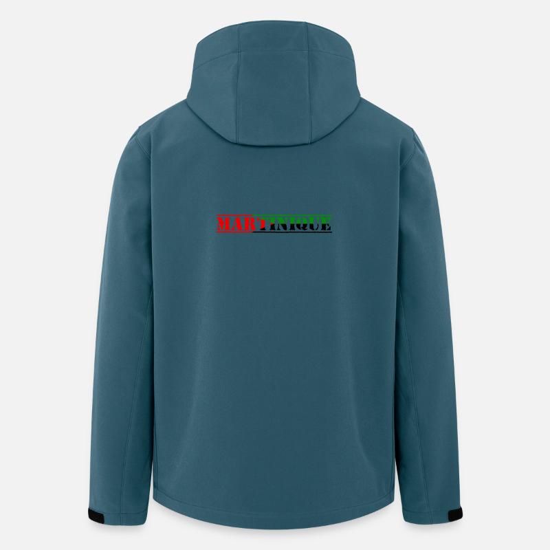 Martinique rot grün schwarz - Recycelte Männer Softshell-Jacke von Stanley/Stella - Dunkles Petrol