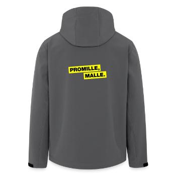 Promille, Malle - Recycelte Männer Softshell-Jacke von Stanley/Stella -  - Hinten - AI Model Male 185 light (185cm)