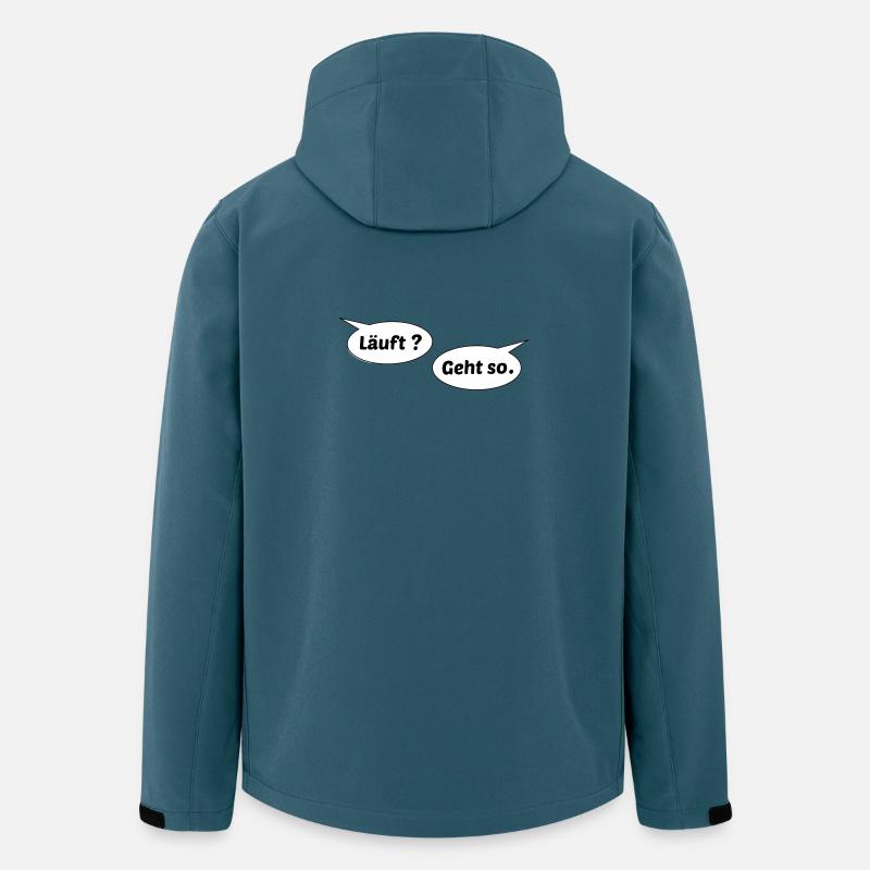 Läuft - Recycelte Männer Softshell-Jacke von Stanley/Stella - Dunkles Petrol