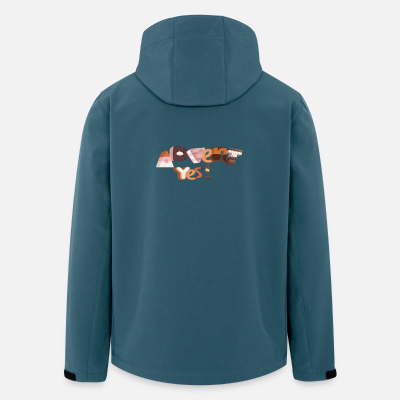 Advent Buchstaben aus Zucker - Recycelte Männer Softshell-Jacke von Stanley/Stella - Dunkles Petrol